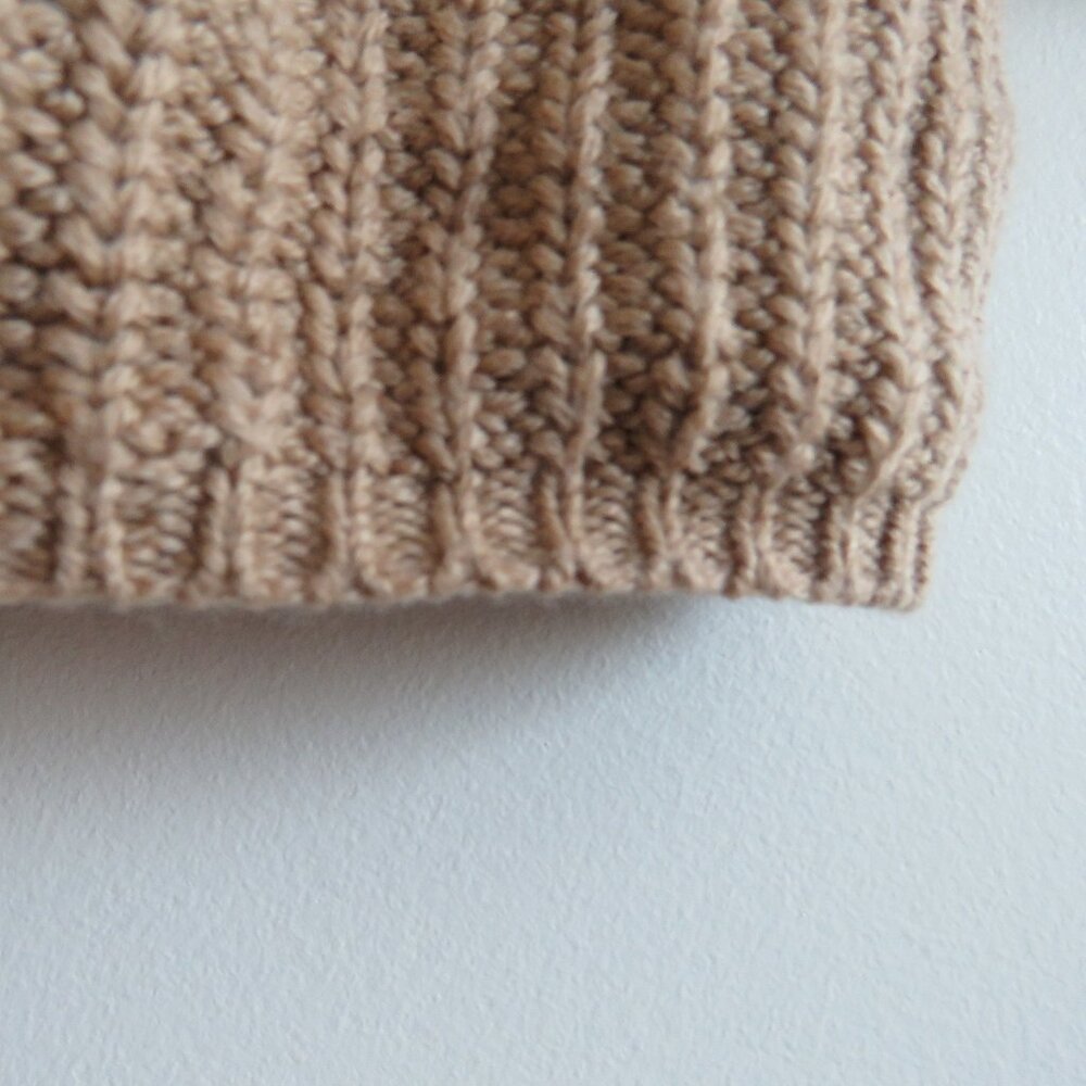 ARITZIA WILFRED Montpellier Merino Wool Chunky Knit Sweater Dress Constant Camel - Picture 11 of 15